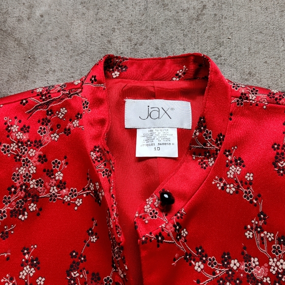 Vintage Red Floral Blazer - Picture 2 of 4